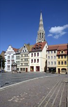 Market square with the town church of St. Maximi