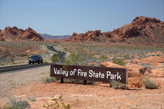 Sign "Valley of Fire State Park"