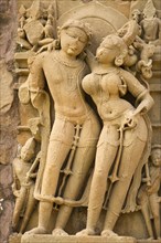 Relief depicting two lovers