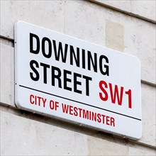 Street sign Downing Street