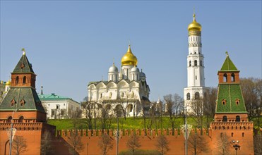 Moscow Kremlin with the Cathedral of the Archangel and the Ivan the Great Bell Tower