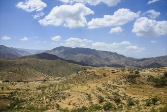 Outlook over the mountains along the road from Massawa to Asmarra