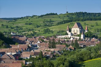 Village with fortified Saxonian churches