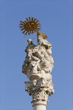 Coronation of the Virgin column or plague column Grosshoflein