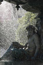 Fountain at Rossio square