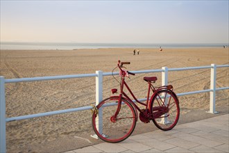 Bicycle and sandy beach