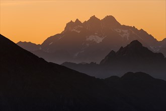 Sunrise above the Silvretta