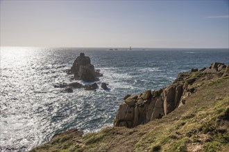 Lands End and Armed Knight offshore rocks