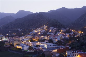 View of the village of Vallehermoso
