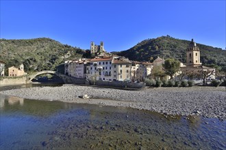Medieval village of Dolceaqua on the Nervia river