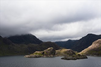 Loch nan Leachd and the Cuillin Hills behind