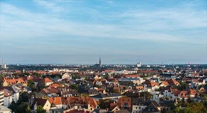 Cityscape of Munich with Mariahilfkirche church