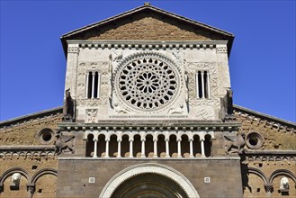 Marble rosette of the Romanesque basilica of San Pietro