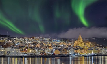 Night photo from the Hurtigruten ship
