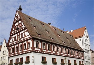 Half-timbered building in the medieval town