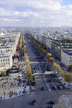 Views of La Defense and the Avenue des Champs-Elysees