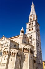 Cathedral of Modena with tower Torre Ghirlandina