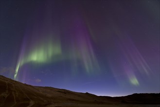 Strong northern lights