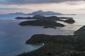 Sunset over the Yasawa Islands