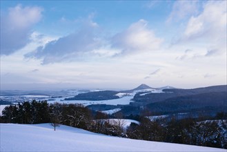 Winter landscape in Hegau
