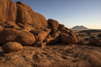 Cliff with rocks at Spitzkoppe