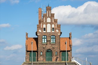 Historic pilot house in the harbour of Stralsund