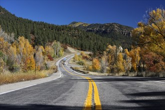 Autumn landscape and Highway 160