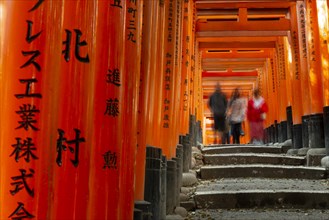 Pedestrians at Fushimi Inari Taisha