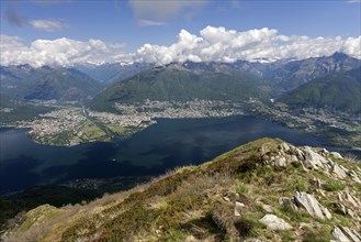 View on Monte Gambarogno on Lago Maggiore