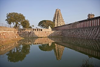 Temple ponda and Gopuram of the Virupaksha Temple