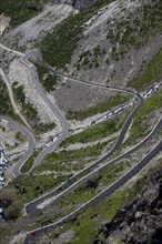 Trollstigen serpentine mountain road