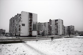 Flats built for the survivors of the Chernobyl disaster