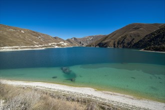 Lake Kezenoyam in the Chechen mountains