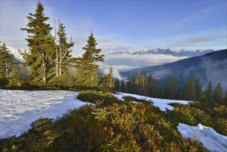 Mountain landscape with snow