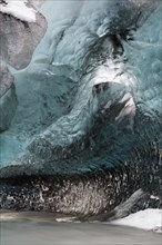 Ice cave in the Vatnajokull glacier