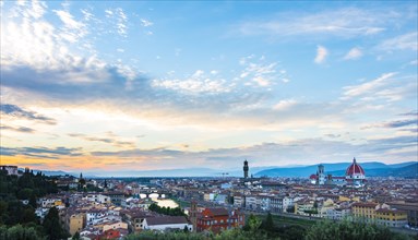 Panoramic view of the city with Florence Cathedral