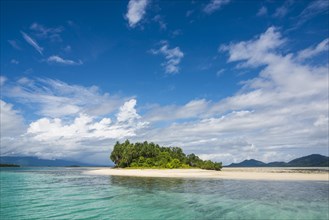 Turquoise water and white sand beach