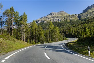 Winding mountain road