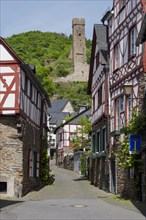Alleyway with the ruins of Philippsburg Castle
