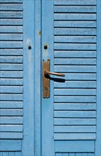 Old blue door