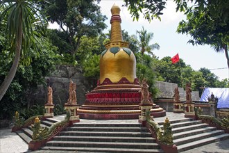 Chedi at the Buddhist monastery Brahma Vihara Ashrama