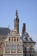 Town Hall with St. Bavokerk church