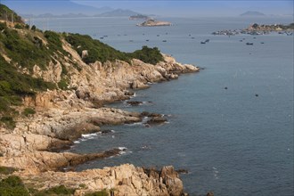 Rocky cliffs on the Chinese sea