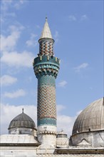 Minaret with faience