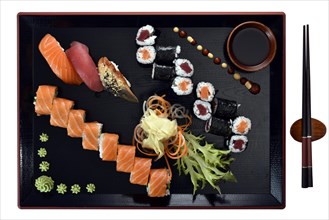 Sushi dish with Maki