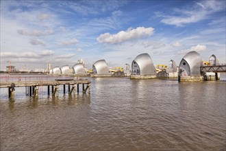 Thames Barrier and an old jetty