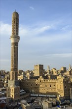 Minaret in the old city of Sana'a