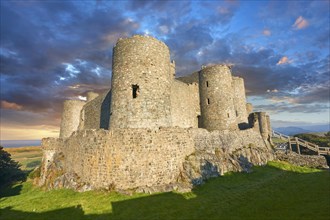 The medieval Harlech Castle