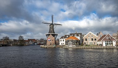 De Adriaan windmill on the river Spaarne