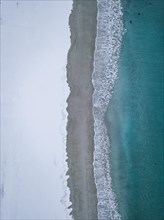 Haukland beach from above